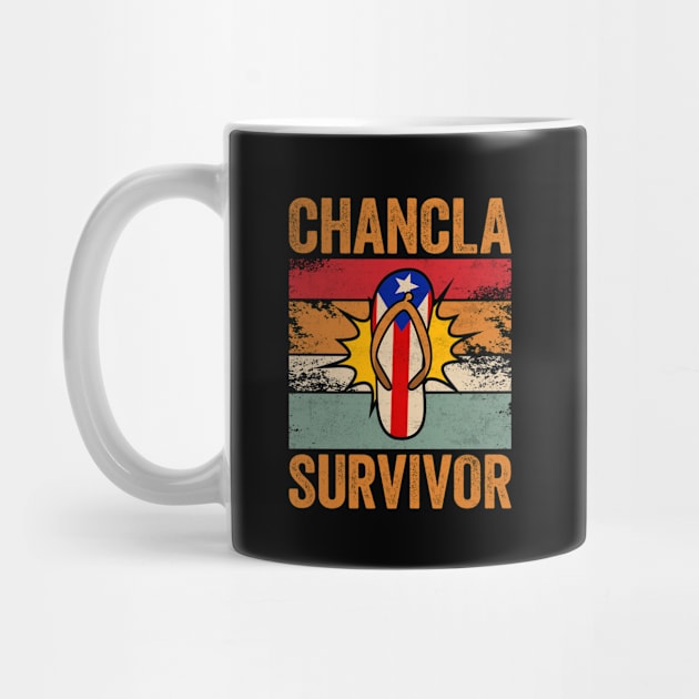 Chancla Survivor Retro La Chancla Puerto Rican by Alex21